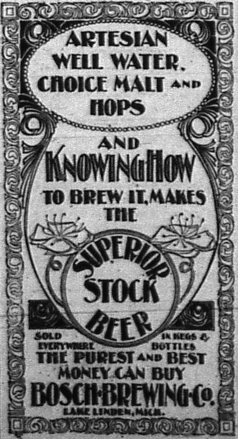 Newspaper ad - <i>The Copper Country Evening News</i>, 23 Oct 1899